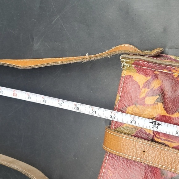 Patricia Nash Floral Squares Leather Venezia Pouch Crossbody - Picture 10 of 15